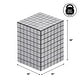 preview thumbnail 9 of 56, Callista Modern Ceramic Tiled Cube Side Table, Square Mosaic Pedestal Accent End Table for Living Room Bedroom - 14 X 14 X 18