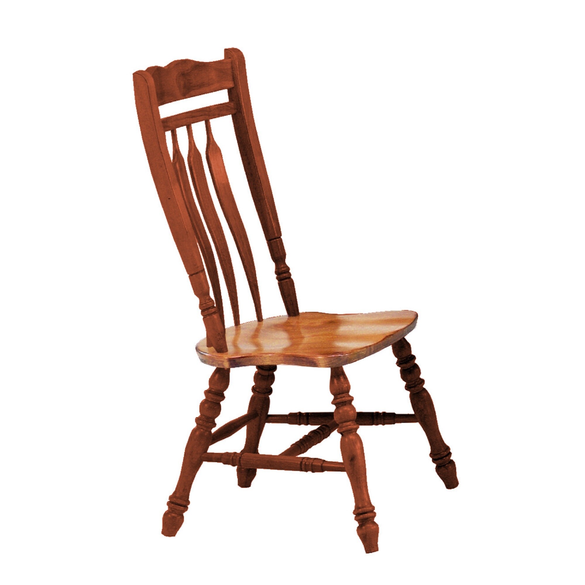 Wooden chair curved back sale