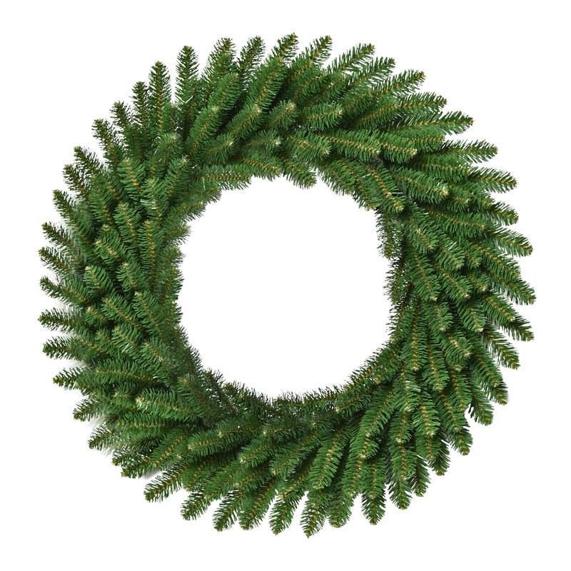 Puleo International 24" Mountain View Spruce Artificial Green Christmas Wreath