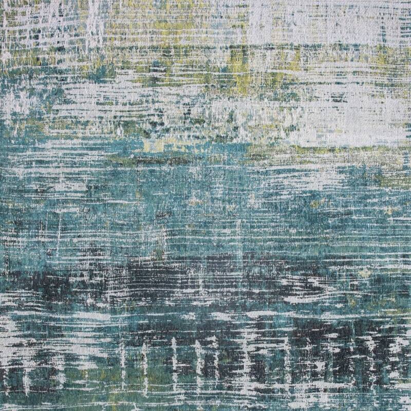 Hetug Abstract Modern Non Skid Woven Area Rug By HomeRoots - 96' X '31' X '0.12
