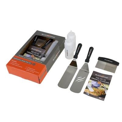Blackstone Grill And Griddle Kit, 2 Spatulas, Chopper/Scraper, 2 Bottles