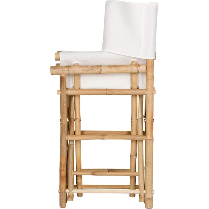 Patio Indoor Outdoor Folding Bamboo Director Chair Set of 2