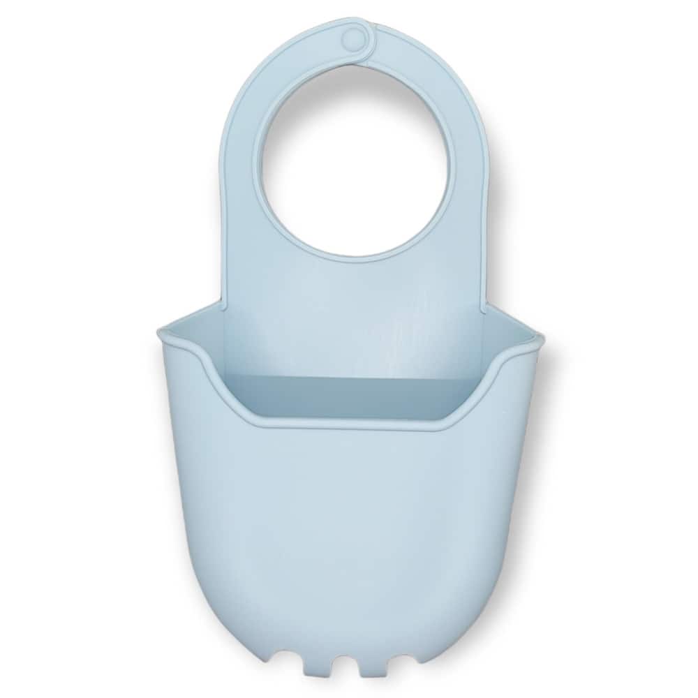 Handy Housewares Hanging Silicone Sink Caddy - For Kitchen or Bath, Hangs From Faucet, Helps Dry Sponges, Loofahs,...