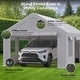 preview thumbnail 7 of 42, Heavy Duty Carport with Roll-Up Sidewall and Ventilated Windows with Removable Sidewalls