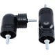 preview thumbnail 26 of 40, MERIVILLE Hinged Elbow Connector - Designed for Bay Window Curtain Rods or Corner Drapery Rods up to 1-inch Diameter Black - For 1 1/8" rod