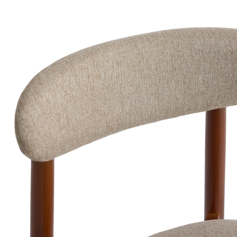 Modern Upholstered Linen Kitchen Dining Chair