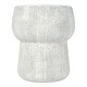 preview thumbnail 4 of 21, GDFStudio Cove Outdoor Concrete Accent Table with Crack Texture, Double Barrel Shape, MGO Material