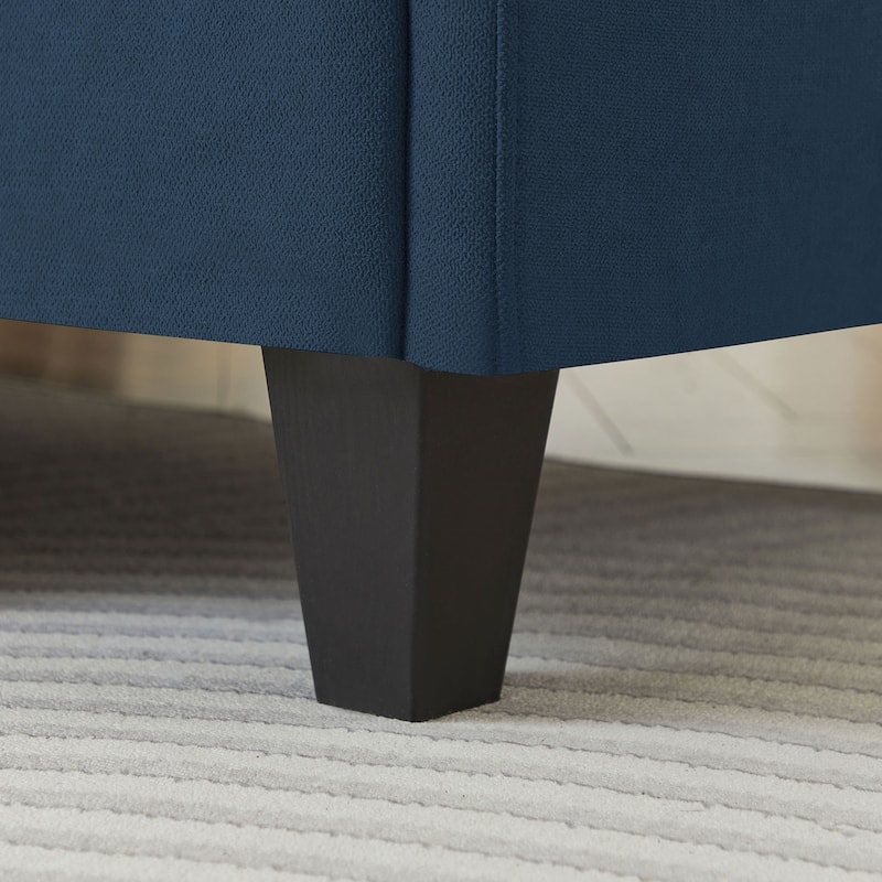 84.45" Wide Sectional Sofa with Ottoman & Side Storage Bags