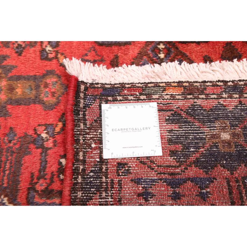 ECARPETGALLERY Hand-knotted Andelz Red Wool Rug - 4'3 x 6'6