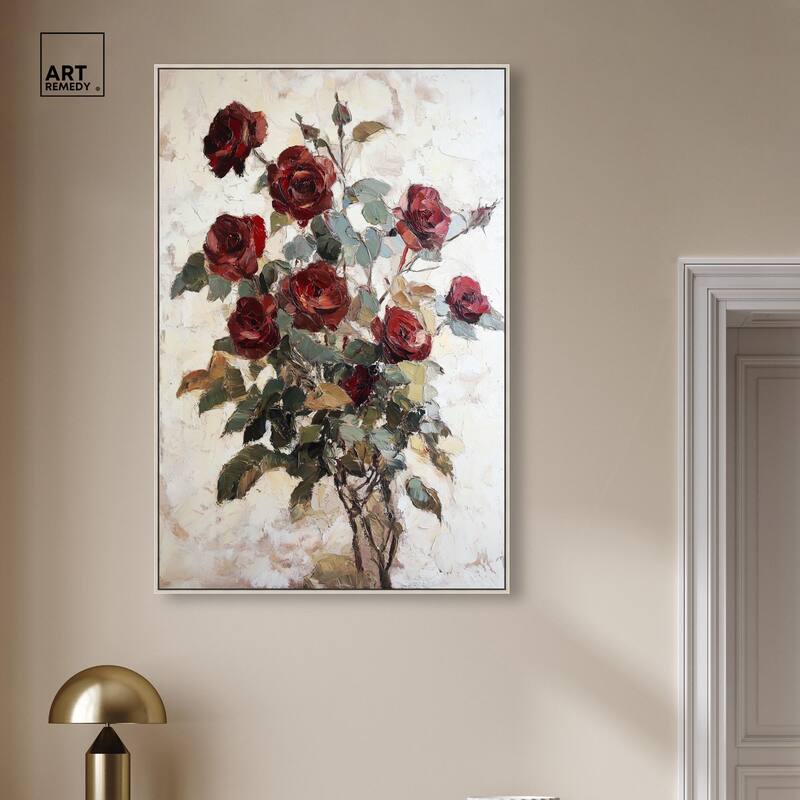 Velvet Vermilion II Canvas by Art Remedy