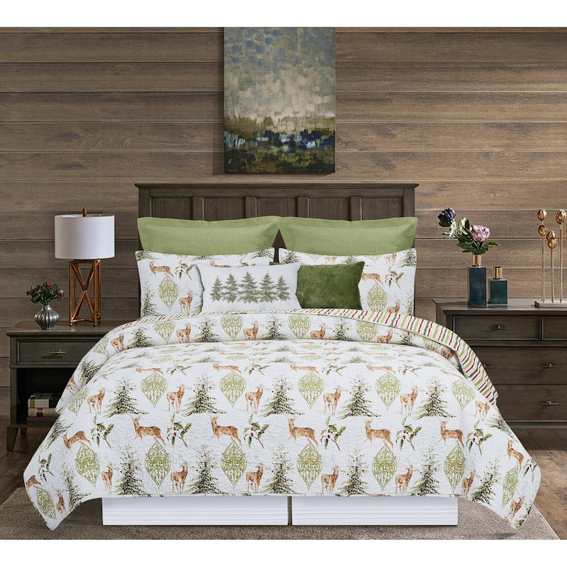 Christmas Winter Trees Pillow