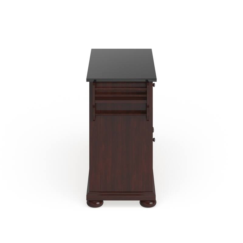 Crosley Alexandria Granite Top Full Size Kitchen Island/Cart - 51.5 "W x 18 "D x 34 "H