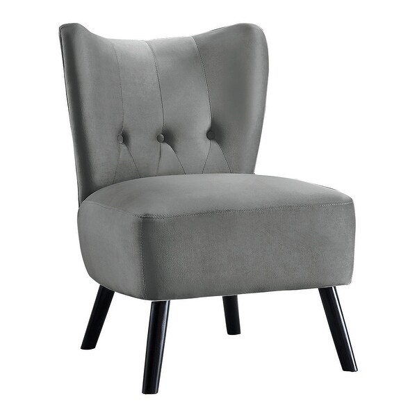 Velvet button back chair shop
