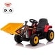 preview thumbnail 29 of 33, Kids Ride on Excavator with Remote Control Red