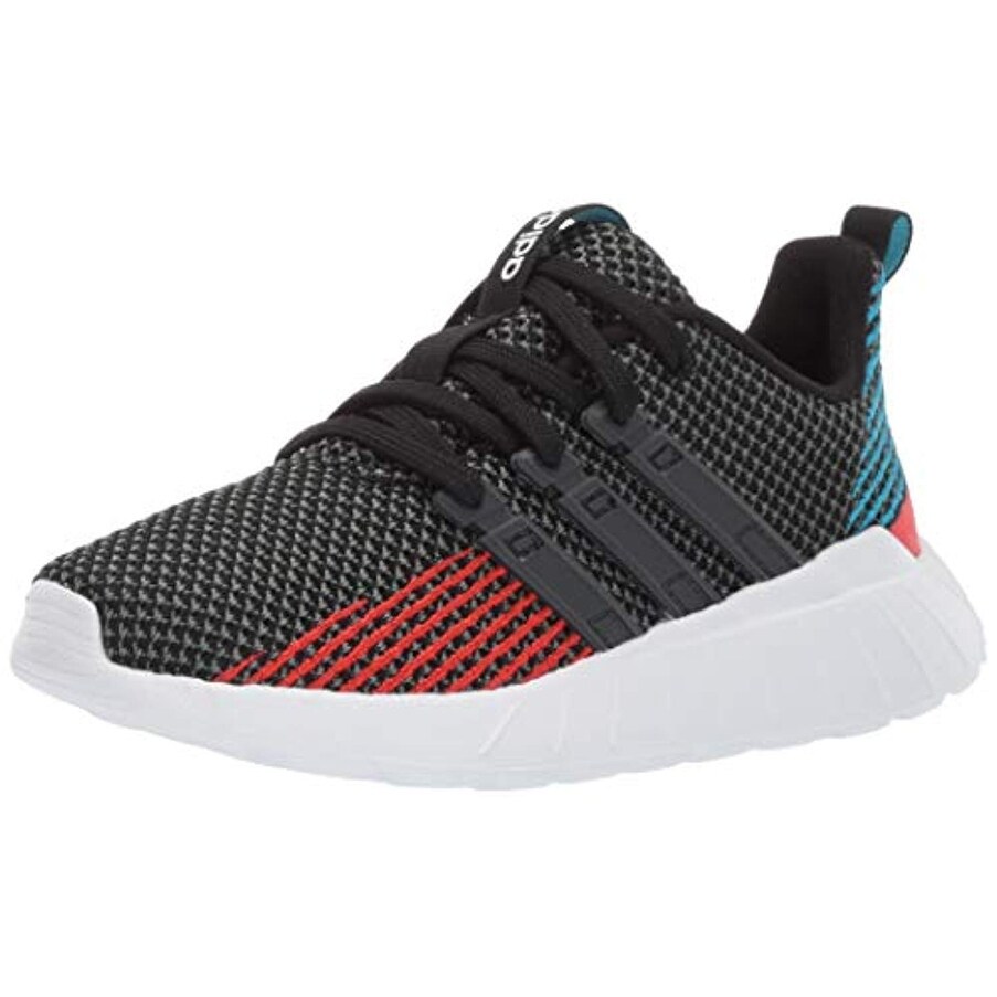 Shop Adidas Unisex Questar Flow Black Grey Active Red 7 M Us Big