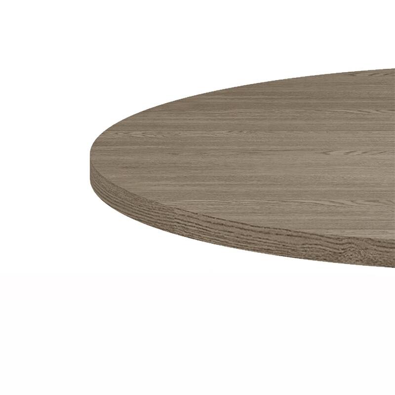 5 PC 59" Round Dining Table Set with 4 Upholstered Chairs