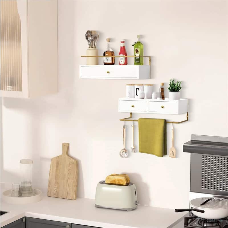 Floating Shelves for Wall Storage - 5.9"D x 16.2"W x 5.9"H