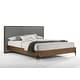 preview thumbnail 1 of 2, Nova Domus Metcalf Mid-Century Walnut & Grey Bed Queen