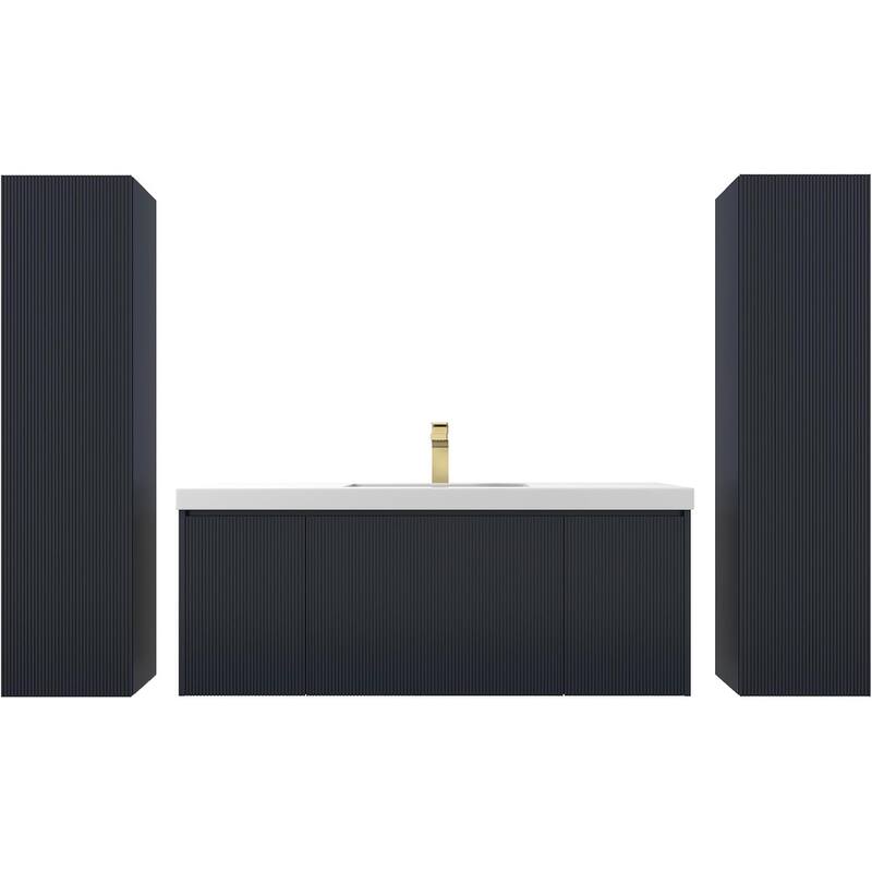 Blossom Positano 48" Floating Vanity with Sink & 2 Side Cabinets