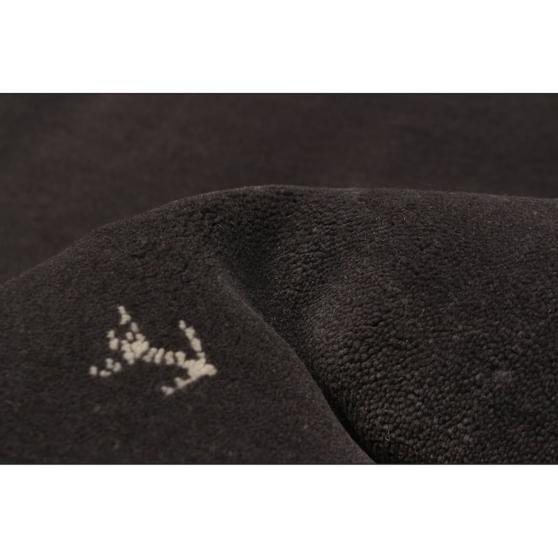 Kashkuli Gabbeh Grey Rug 5'3" x 7'6" - 5'3 x 7'6