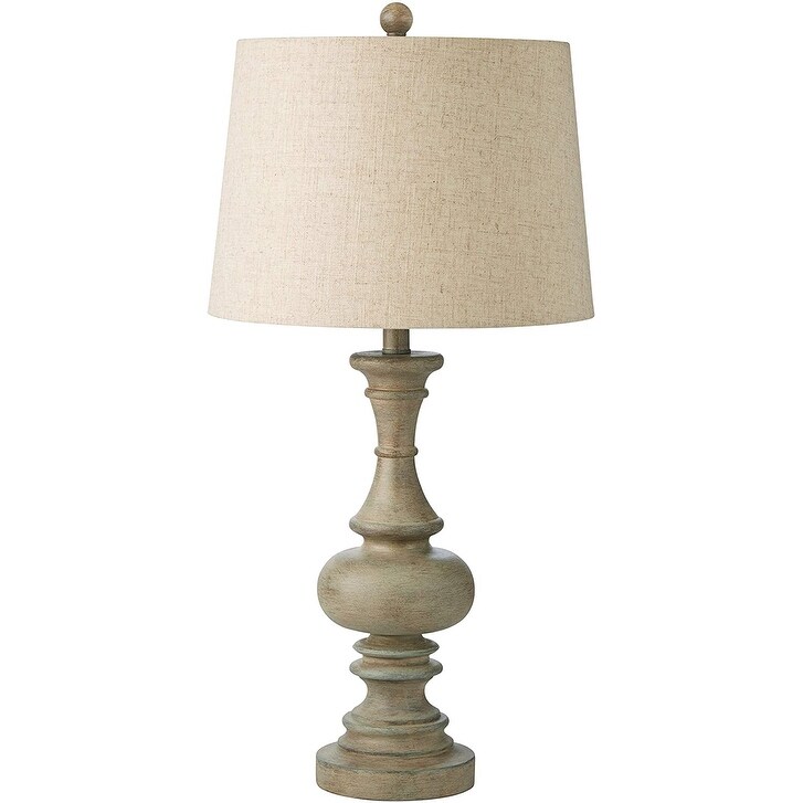 Adesso distressed gray vintage deals farmhouse table lamp