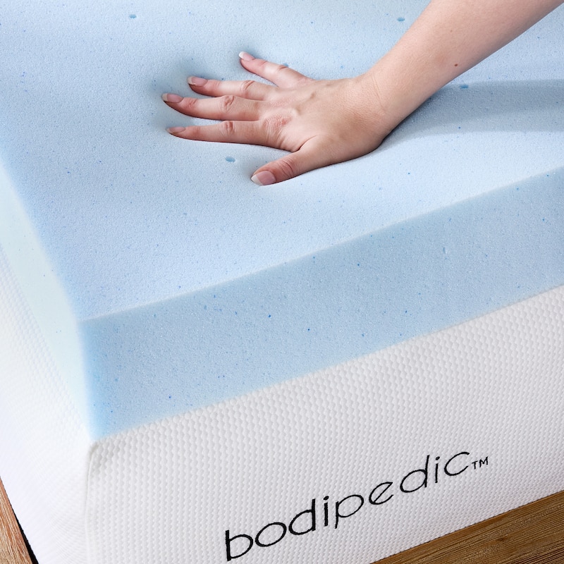 Bodipedic Comfort Gel-Infused Memory Foam Mattress Topper