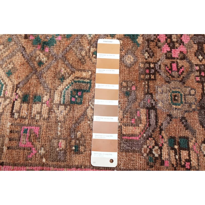 ECARPETGALLERY Hand-knotted Antalya Vintage Light Brown Wool Rug - 3'5 x 10'0