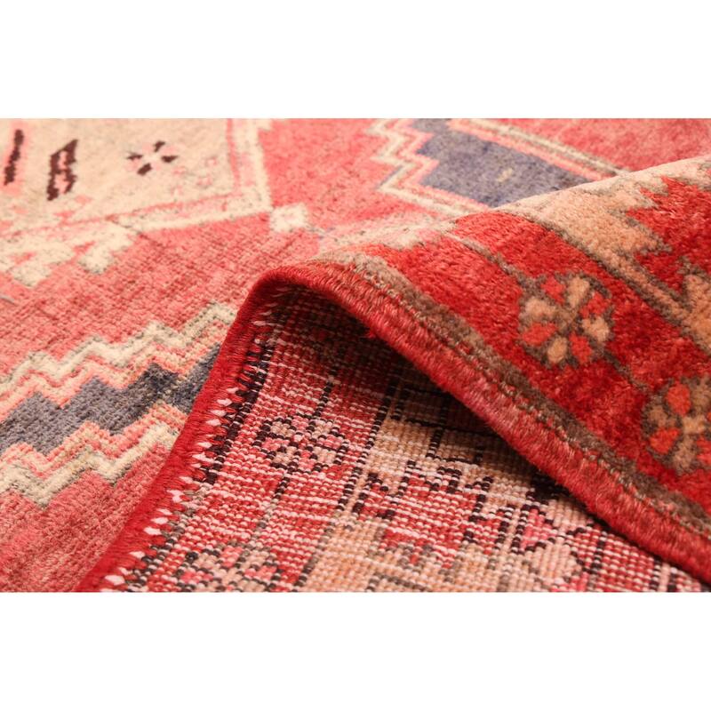 ECARPETGALLERY Hand-knotted Konya Anatolian Red Wool Rug - 3'5 x 13'6