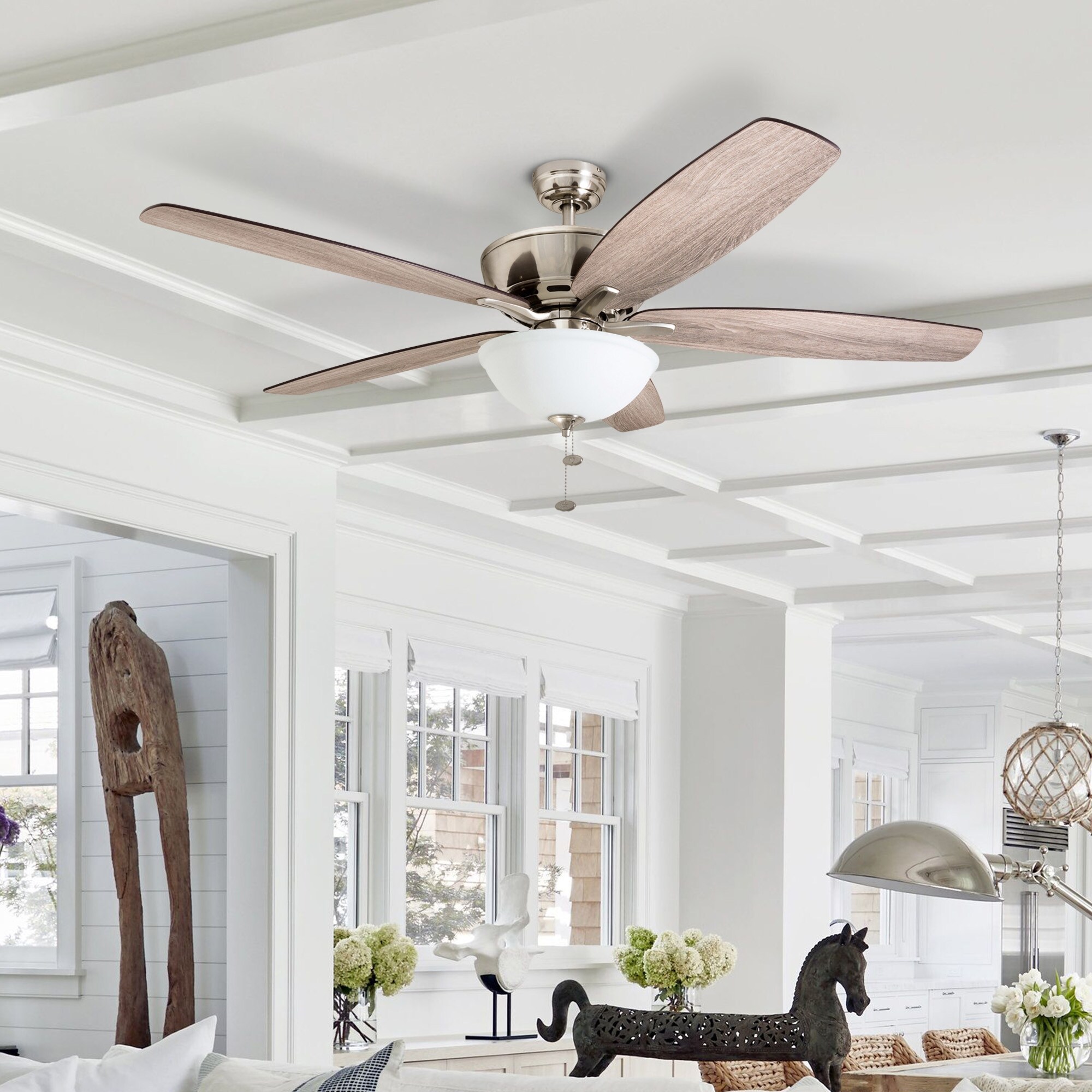 Denon Large Great Room Ceiling Fan, LED 