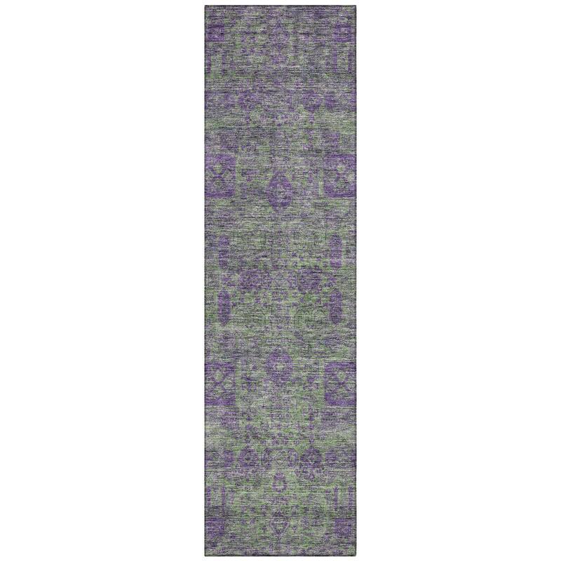 Machine Washable Indoor/ Outdoor Chantille Vintage Traditional Rug