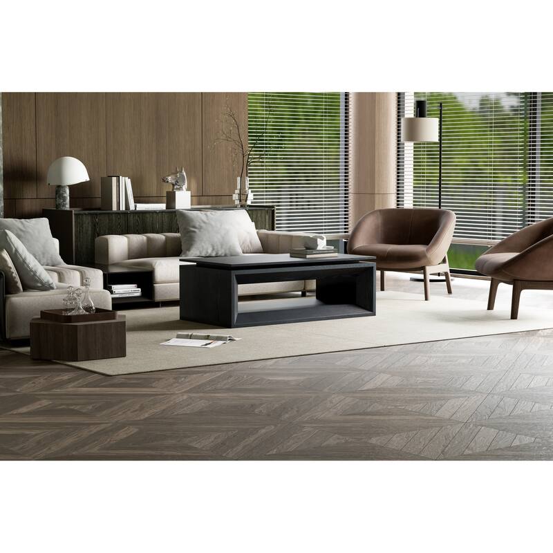 43.3" Lift Top Rectangle Coffee Table with Storage, Coffee Table with Floating Tabletop, Convertible Rising Tabletop