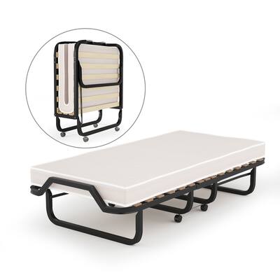 Comfort Folding Guest Bed with Memory Foam Made in Italy