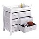 preview thumbnail 4 of 24, Sleigh Style Baby Changing Table with Six Baskets