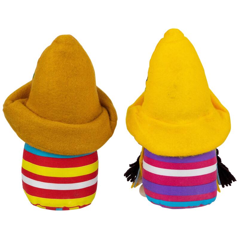 Cinco de Mayo Mariachi Gnomes with Guitar and Maraca - 8.5" - Set of 2