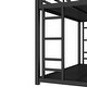 preview thumbnail 6 of 6, Metal Twin XL over Queen Bunk Bed for Teens and Adults, Black