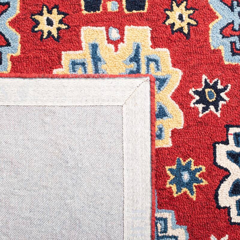 SAFAVIEH Handmade Heritage Floret Damask Traditional Oriental Wool Rug