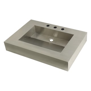 Kingston Brass Kingston Commercial 31-Inch Stainless Steel Bathroom Sink