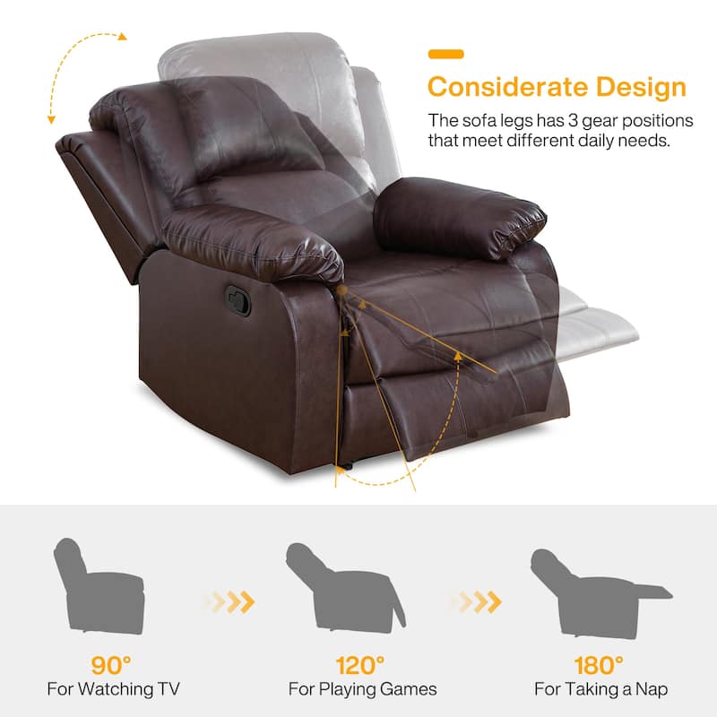 Semi PU And PVC 3-Piece Couch Living Room Sofa Set