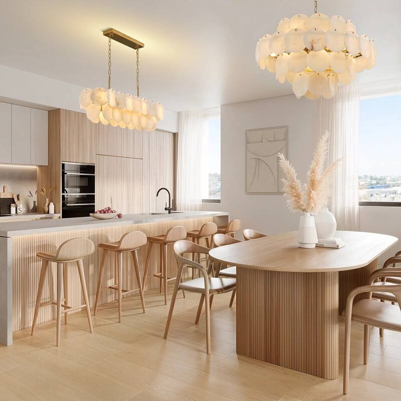 KAYLA Modern Natural Marble Living Room Chandeliers