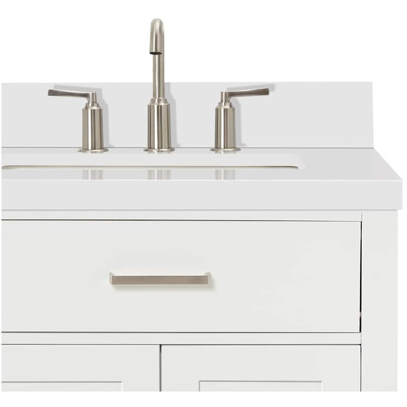 Ariel H037SRWQRVO Bristol 36" Thick Quartz Vanity Top