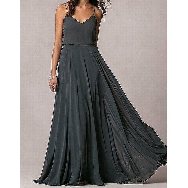 dark gray gown