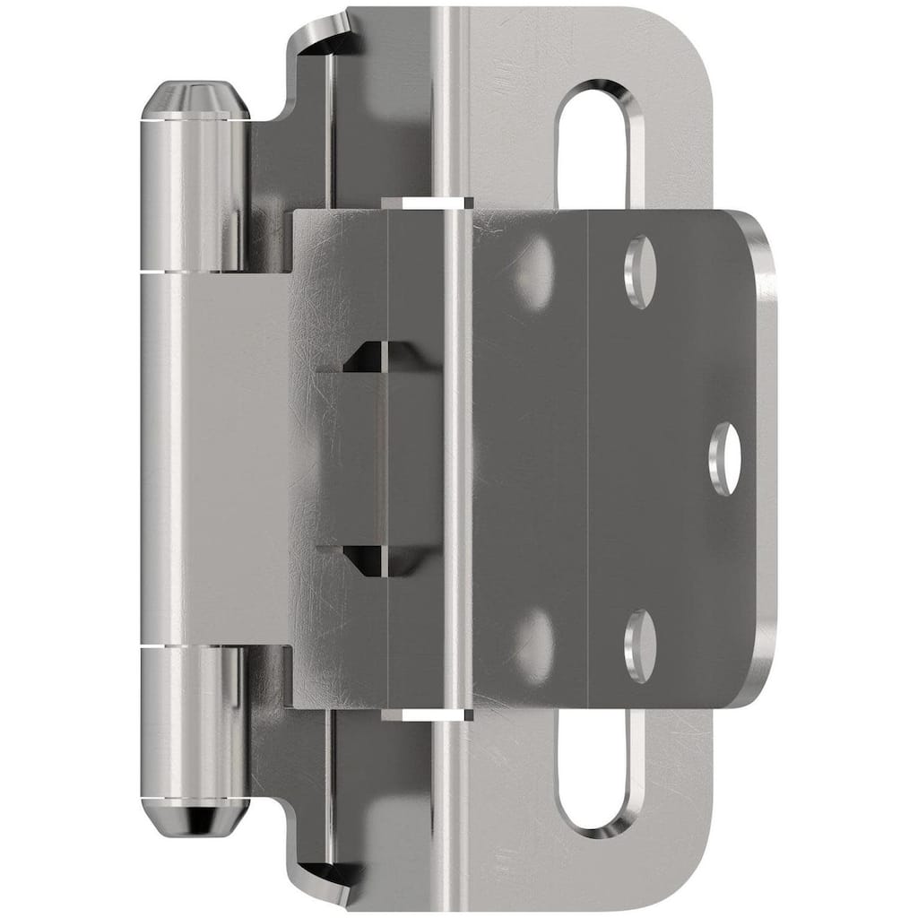 Amerock BP7565 Functional Hardware 3/8" Inset Wrap Cabinet Door Hinge - Polished Chrome