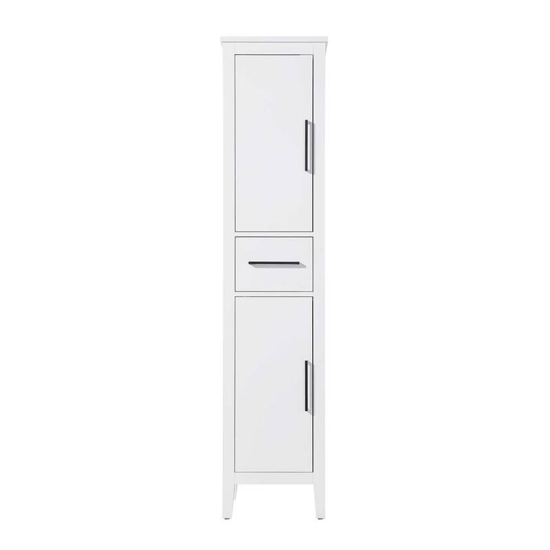 Laura 16-28 Inch Bath Storage Cabinet - White - 16"