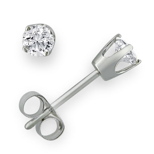 Amanda Rose 1 4ct Diamond Stud Earrings In 14k White Gold Amanda Rose 1 4ct Diamond Stud Earrings In 14k White Gold