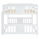preview thumbnail 22 of 24, Full Over Full Bunk Bed with Ladder and Gray Solid Wood, 300lb Capacity, Space-Saving Design