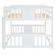 preview thumbnail 22 of 24, Full over Full Bunk Bed with Ladder & Gray Solid Wood