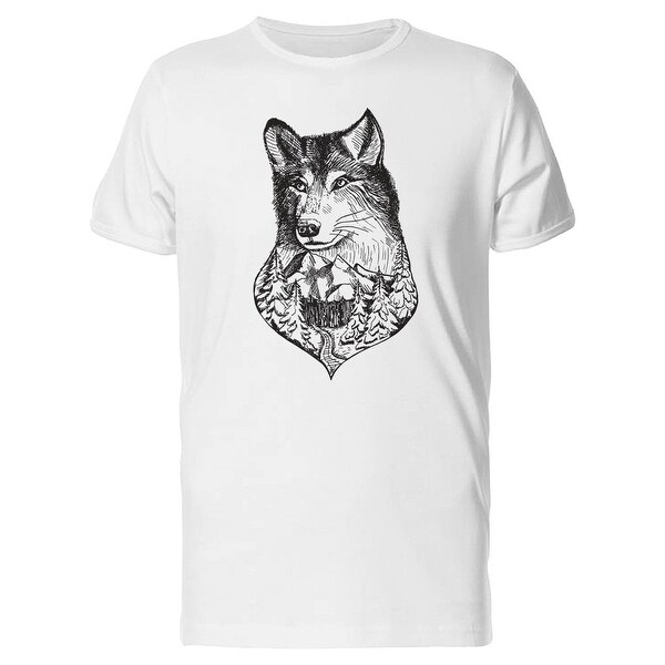Grunge Wolf Nature Landscape Tee Men S Image By Shutterstock