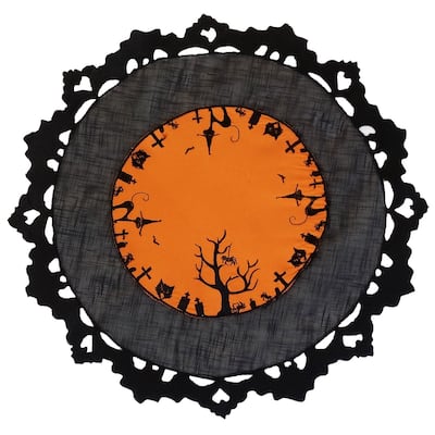 Hallows Eve-8Rnd-Doilies-Set of 4 - 8