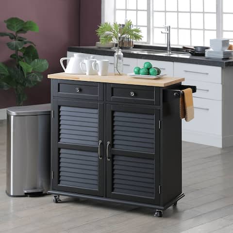Small Kitchen Cart 37.8"Lx16"Wx35.9"H. By Belray