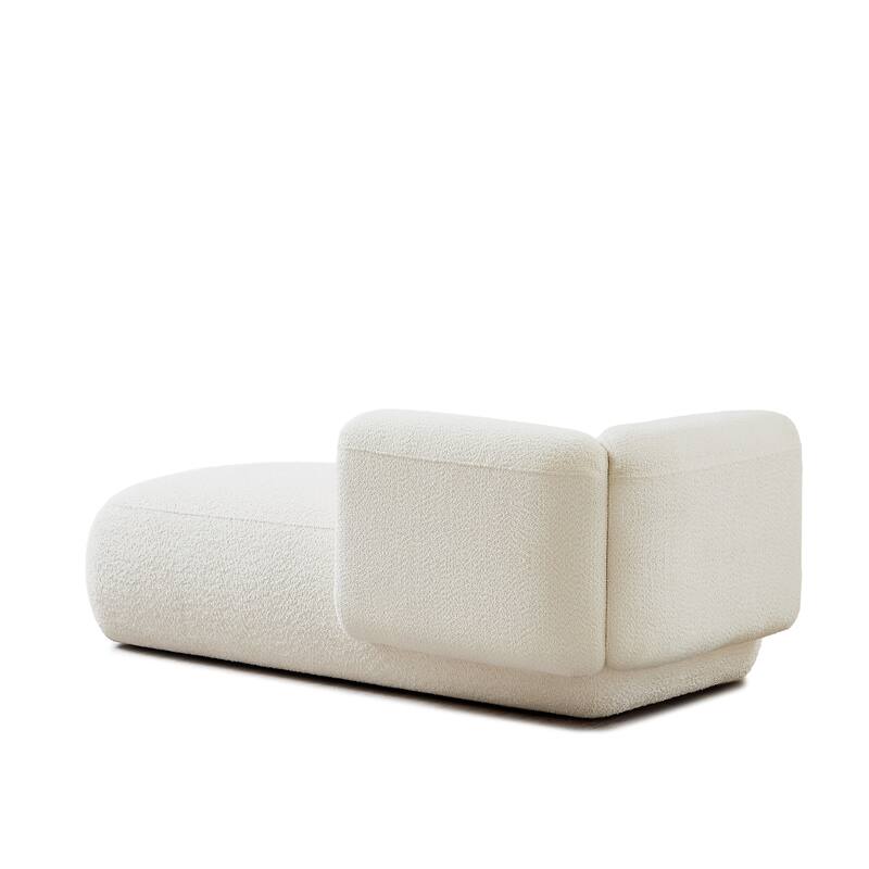 Modern Upholstered Chaise Lounge Chair, Indoor Relaxation Sofa for Living Room or Bedroom